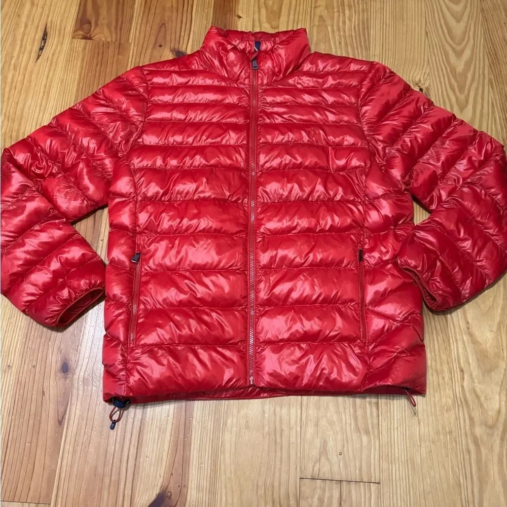 Polo Ralph Lauren Men's LRG Colden Packable Glossed Jacket Solid Red